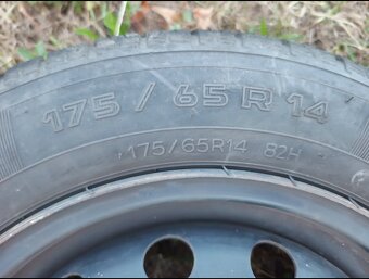 Letní pneu + plech. disky r14 - 2