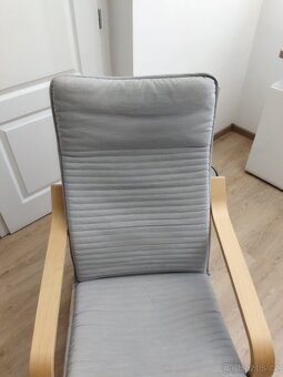 Křeslo ikea šedy potah - 2