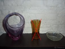 Skleněné vázy/misky - 2
