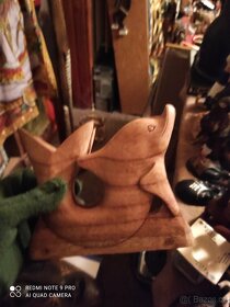 Dřevěný Stojánek na ubrousky delfín Indonesie - 2