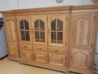 Obývací stěna masiv bílý dub - 2