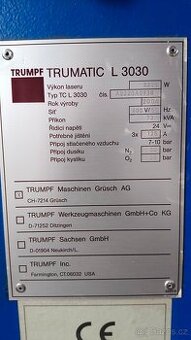 Laser Trumpf L3030 - 2