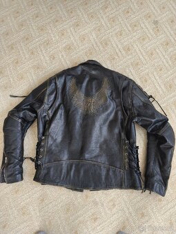 Pánská kožená bunda křivák Eagle Brixton - 2