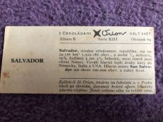 Stará sběratelská kartička Orion - 2