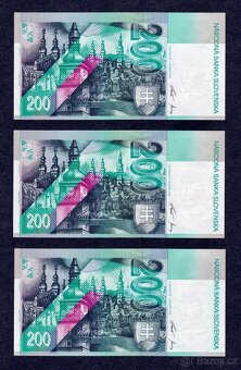 200 Sk BIMILENIUM 2000, stříbrný přetisk, UNC - POSTUPKA - 2