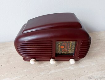 Art Deco starožitné rádio Talisman, krásný stav, plně funkčn - 2