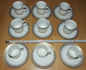 část čajového servisu Josefína - porcelánka Loučky, pěkný - 2
