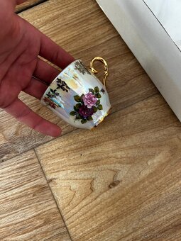 Starorolský porcelán - sada hrníčků s podtácky - 2