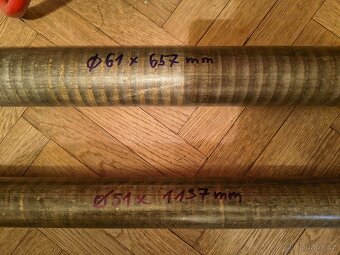 bronzové kulatiny 2 ks k soustružení průměr 51 a 61mm - 2