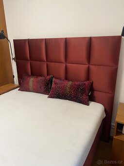 Luxusní boxspringová postel s vysokým čelem včetně matrace - 2