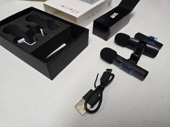 Bezdrátový klopový mikrofon, USB-C, 2kusy - 2