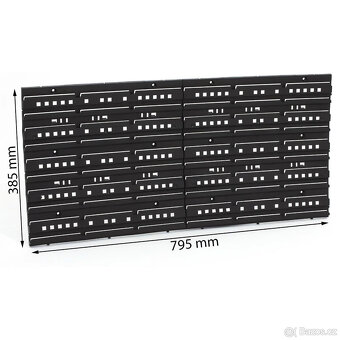 Závěsná plastová stěna, držák s 24 boxy - 2