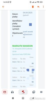 Marilyn Manson: Stani 15.11.2025 Praha - 2