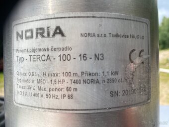 Ponorné vřetenové čerpadlo Noria Terca-100-16-N3 - 2