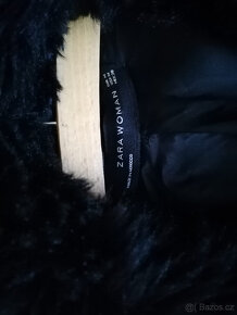 Černý dámský kabát vel. M Zara. Nový. Cena 1499 Kč. Černý d - 2