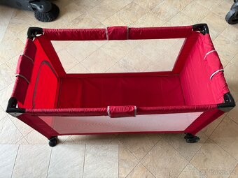 Cestovní dětská postýlka Koelstra – červená - 2