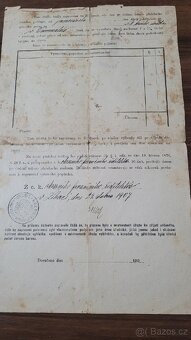 Prodam historický platební rozkaz. - 2