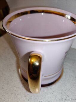 Růžový porcelán hrníček - 2