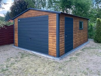 Plechová garáž 4x5m - 2