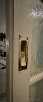 Prvorepublikové posuvné dveře, šoupací na stěnu - 2
