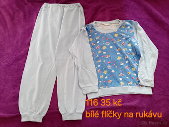 letní a klasická pyžama, pyžamové kalhoty kluk mix velikostí - 2