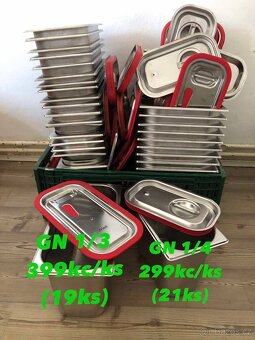 Gastronádoby s vikem z nerezu GN1/3-GN1/4 200m 40ks - 2