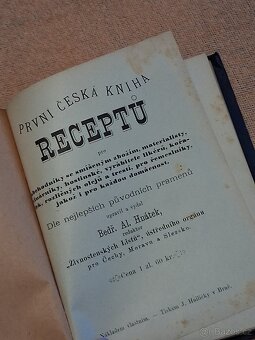 První česká kniha receptů Bedřich.Al.Hnátek - 2