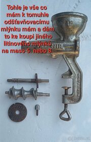 Litinové mlýnky na maso vel.5. i 8. - 2