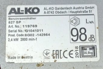Benzínová sekačka Al-ko 527 SP - 2