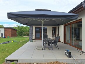 Potah na hospodský slunečník - dvojitá stříška - 2