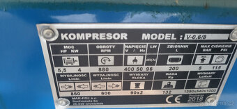 kompresor model V-,6/8 Piper - 2