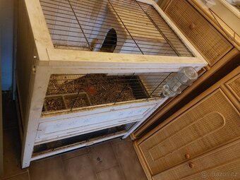 Velká dřevěná dvoupatrová klec - 2