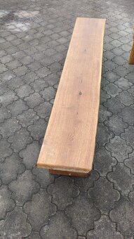 Masivní stůl a lavice set - 2