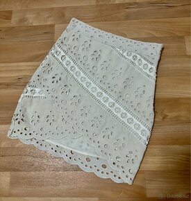 Béžová nová sukně H&M s madeirou vel. 34 - 2