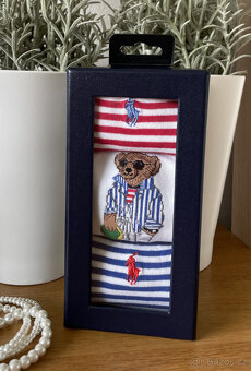 Set 3 ks vzorovaných dámských ponožek Polo Ralph Lauren - 2