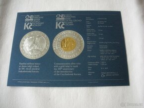 Bimetalová mince 2000 Kč 2019 Zavedení československé koruny - 2
