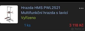 Hrazda, boxovací hruška a rukavice - 2