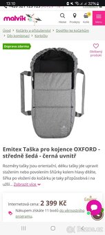 Vložná taška do kočárku Emitex Oxford - 2