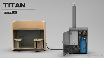 Koupací sud - vytápění propanem tlakovou lahví - 2