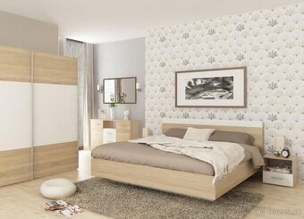 Postel italského stylu s rošty a matracemi NOVÁ - 2