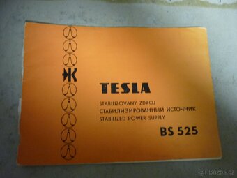 NÁVODY,TECH.PLÁNY STABILZDROJE TESLA BS-525/GRAMOF.TESLA B54 - 2