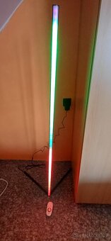 Led barevná stojací lampa na podlahu, dálkový ovladač - 2