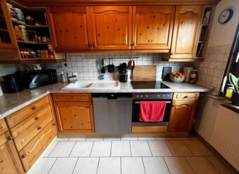 Venkovská kuchyně z masivu se spotřebiči,5873 - 2