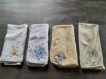 3x ručník pro miminko, 1x deka - 2