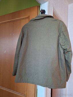 Zateplená khaki bunda, vel.L - 2
