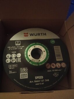 Řezné kotouče Wurth. - 2