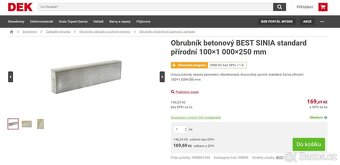 Obrubník BEST SINIA tl. 100mm - 2