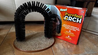 Masážní kartáč pro kočky - purrfect arch - 2