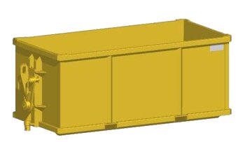 Kovový kontejner 1,6m3 - 4000 kg - 2