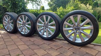 Letní sada Alu kol R18 Mazda 3 215/45 s novými pneu - 2
